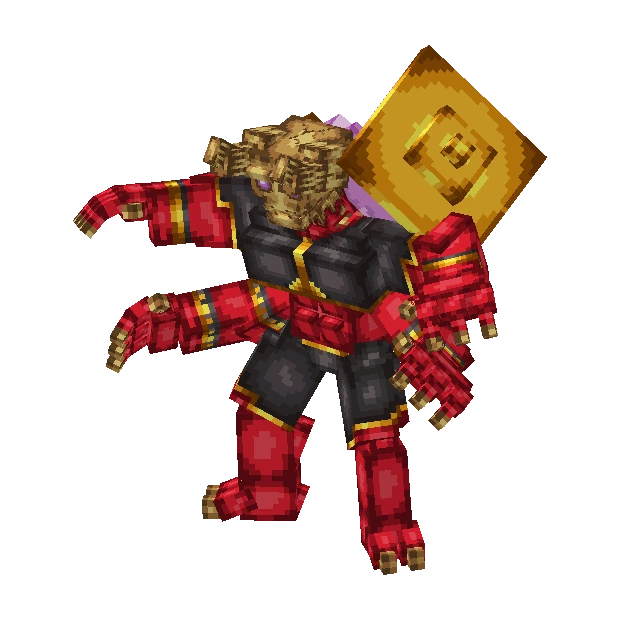 Renderização 3D de Demônio do Tempo