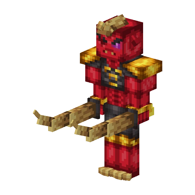 Renderização 3D de Demônio de Duas Espadas
